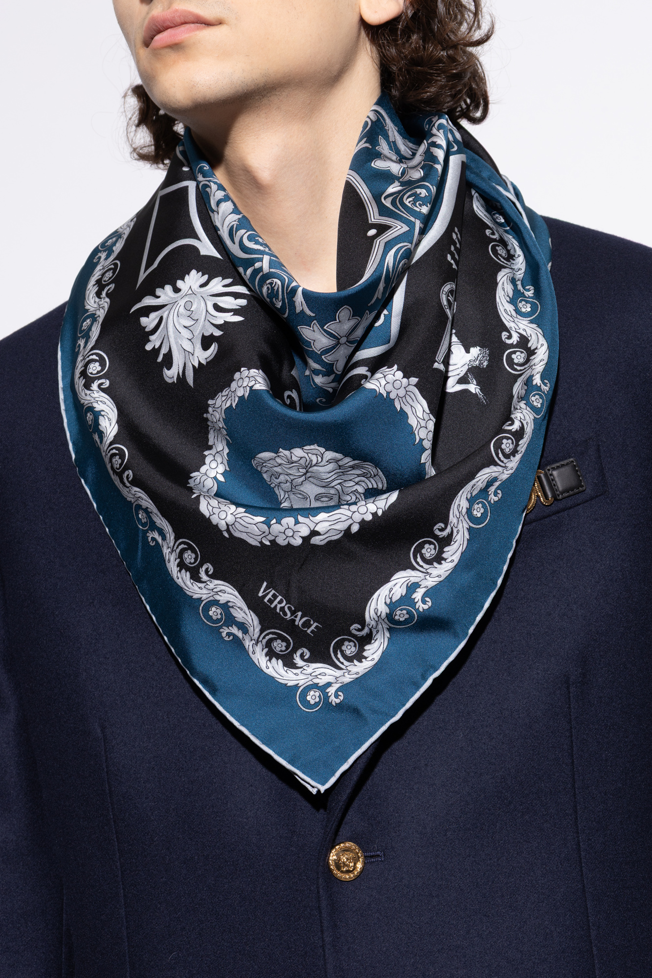 小物 VERSACE scarf silk100% Versace Silk scarf | Men's | Vitkac